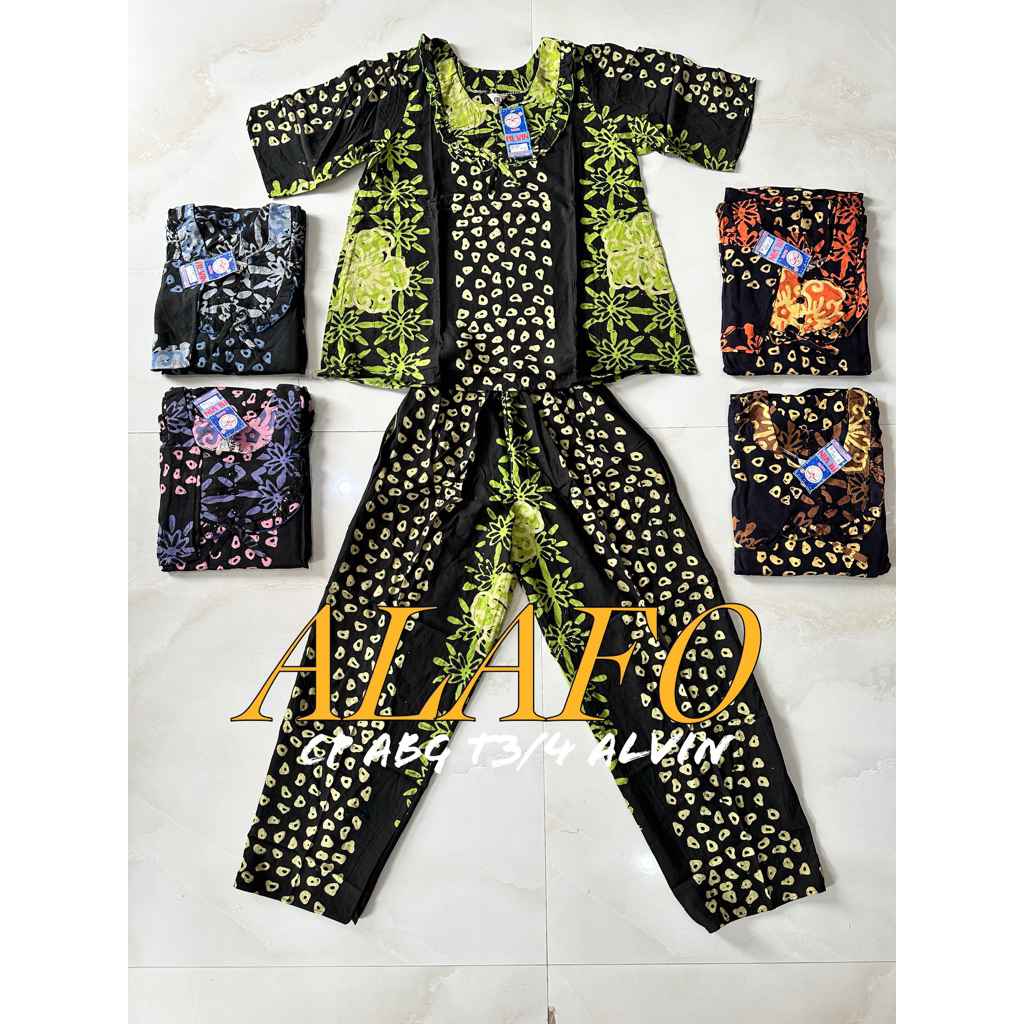 BAJU TIDUR NYAMAN CP ABG T3/4 BATIK ALVIN CITAK PART 2