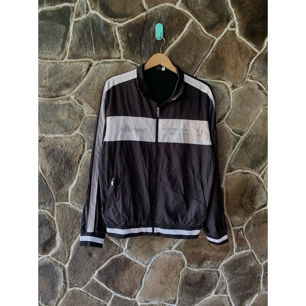 Tracktop Jacket Ellesse Black White