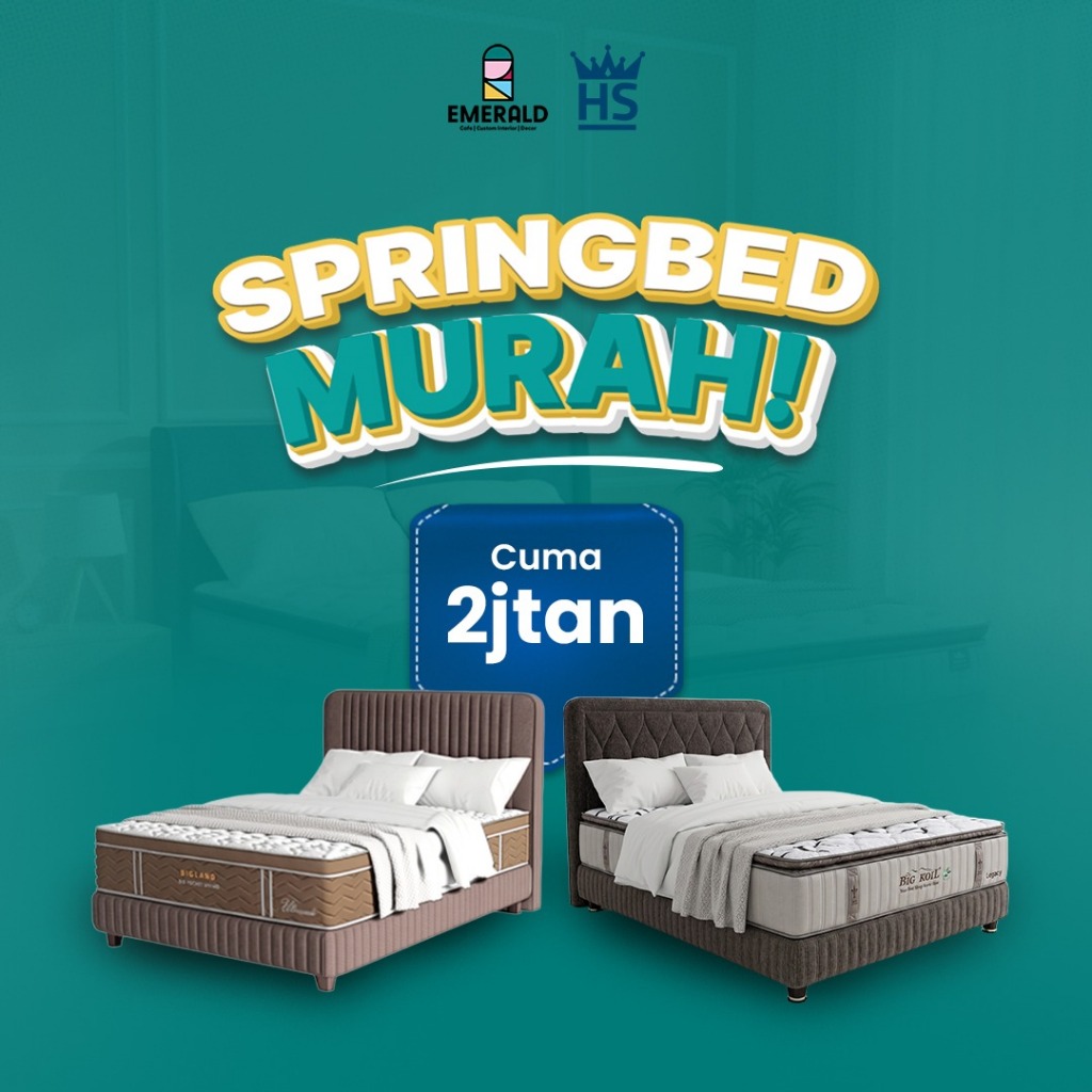 Springbed 2 Jutaan Terbaik | Kasur Nyaman & Berkualitas