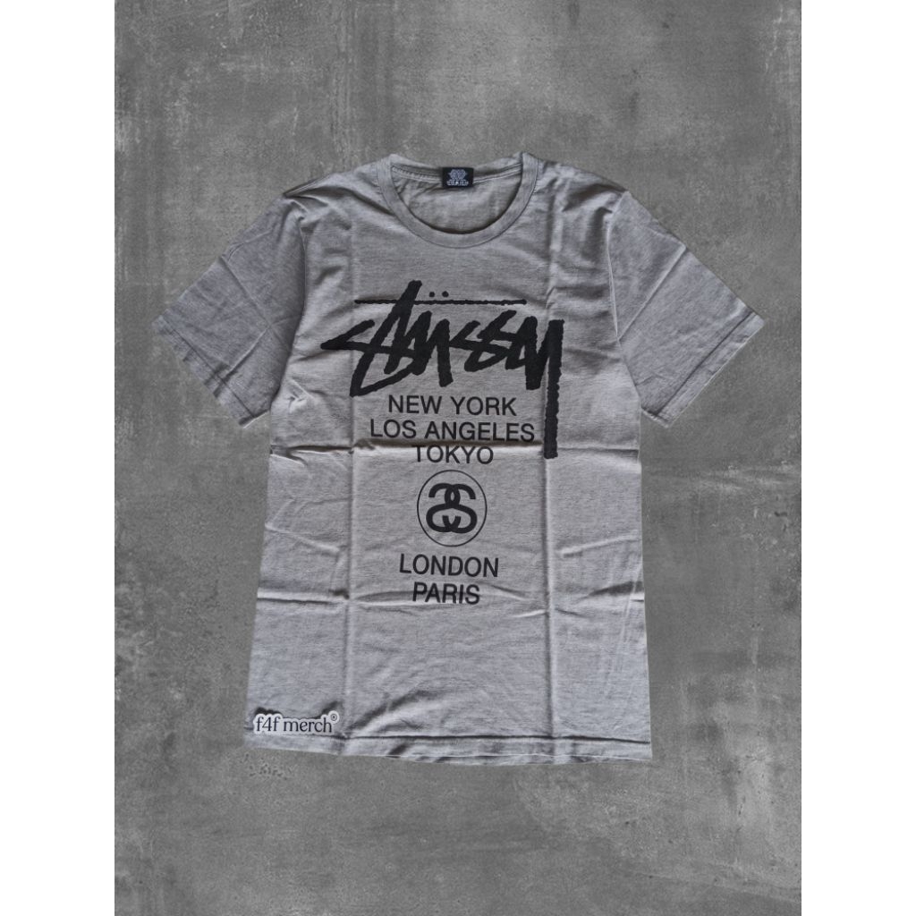 t shirt stussy world tour
