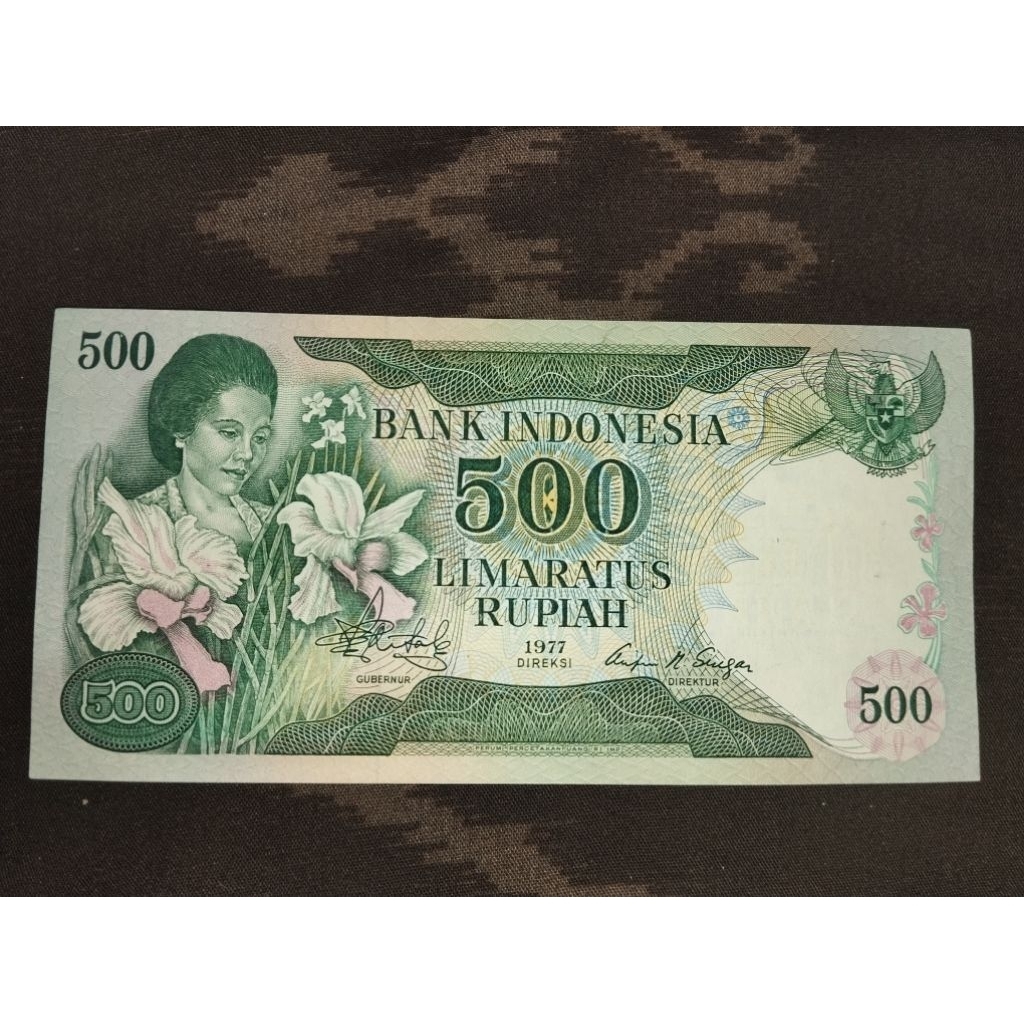 uang kertas kuno 500 rupiah konde
