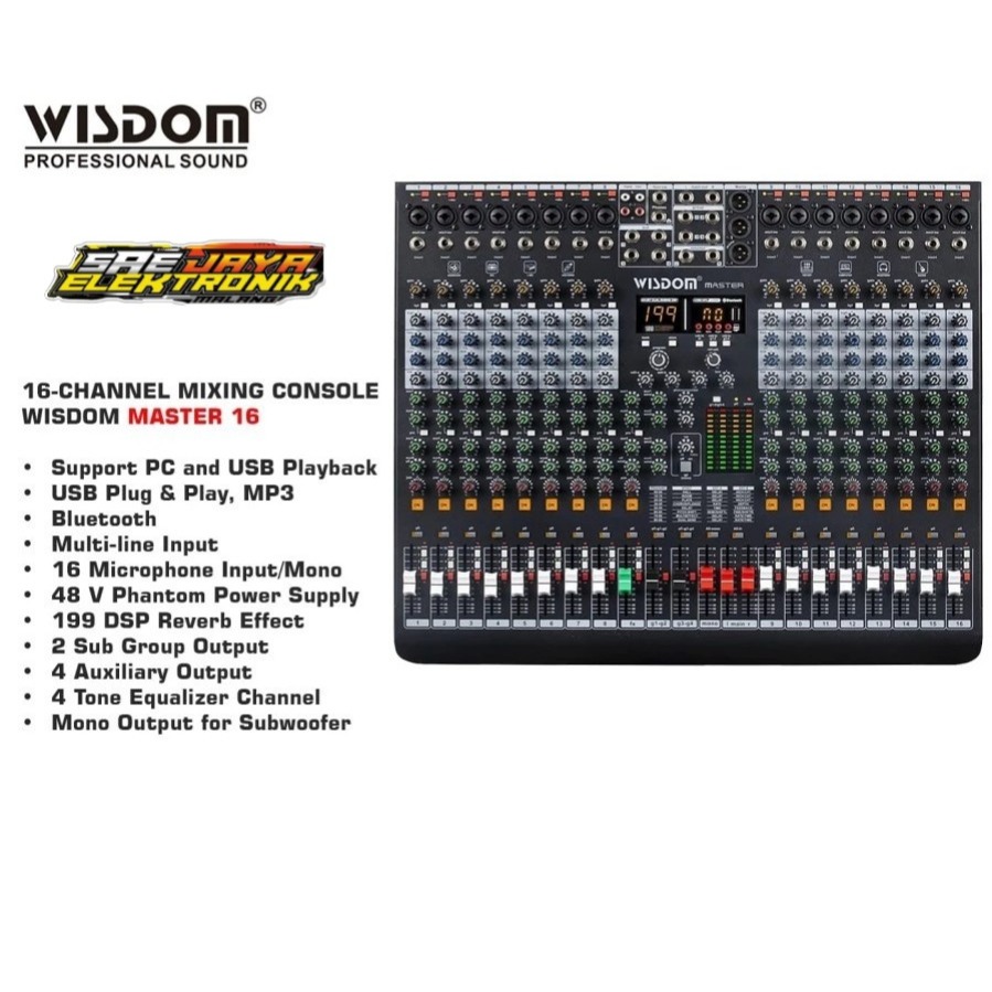 Mixer Analog Wisdom MASTER 16 / MASTER16 - 16 channel