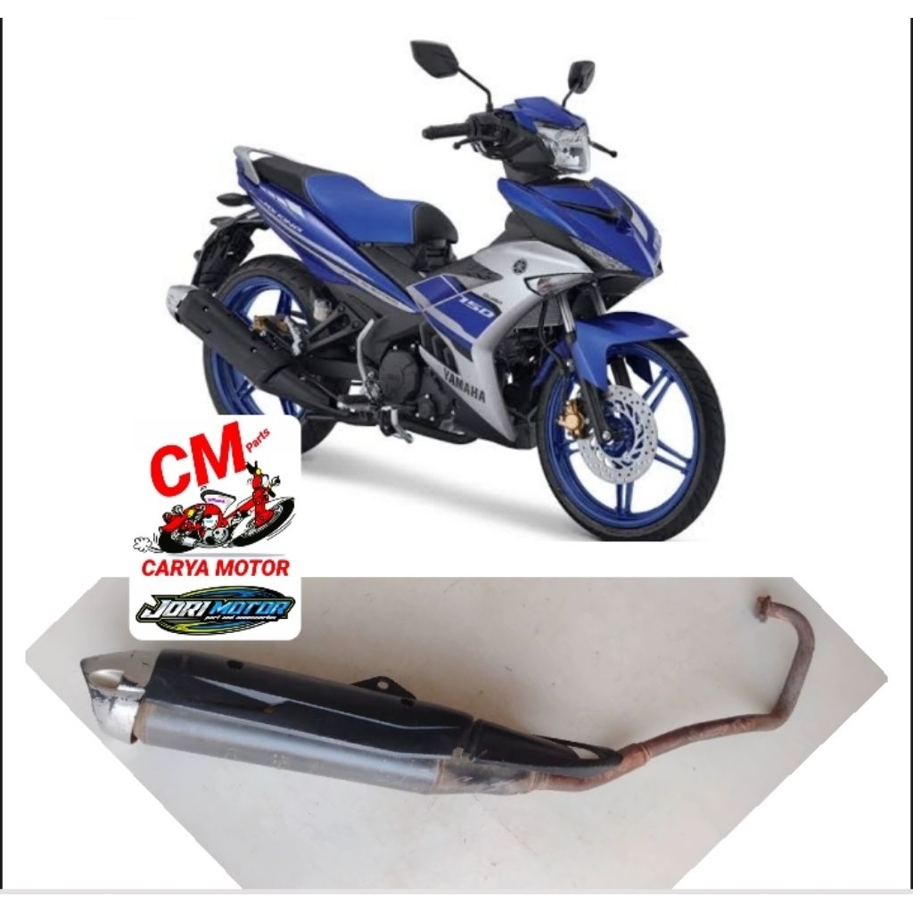 Knalpot standar Yamaha MX King original copotan bawaan dari motor terlaris motorcycle trending