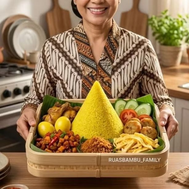 Tampah Tumpeng/Tampah Bambu/Tampah Kotak/Box Tumpeng/Tatakan Tumpeng/Nampan Bambu