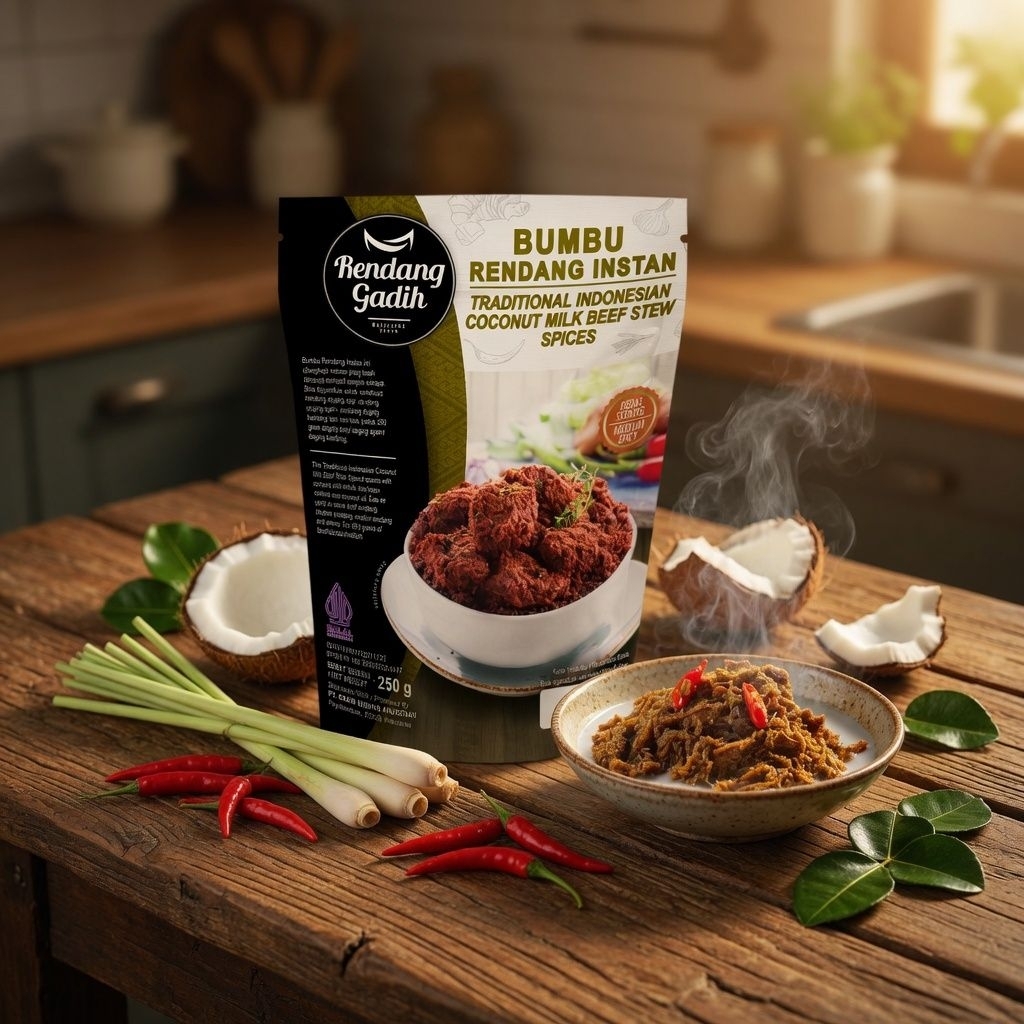 Rendang Gadih - Bumbu Rendang Instan Gadih 250g - Praktis