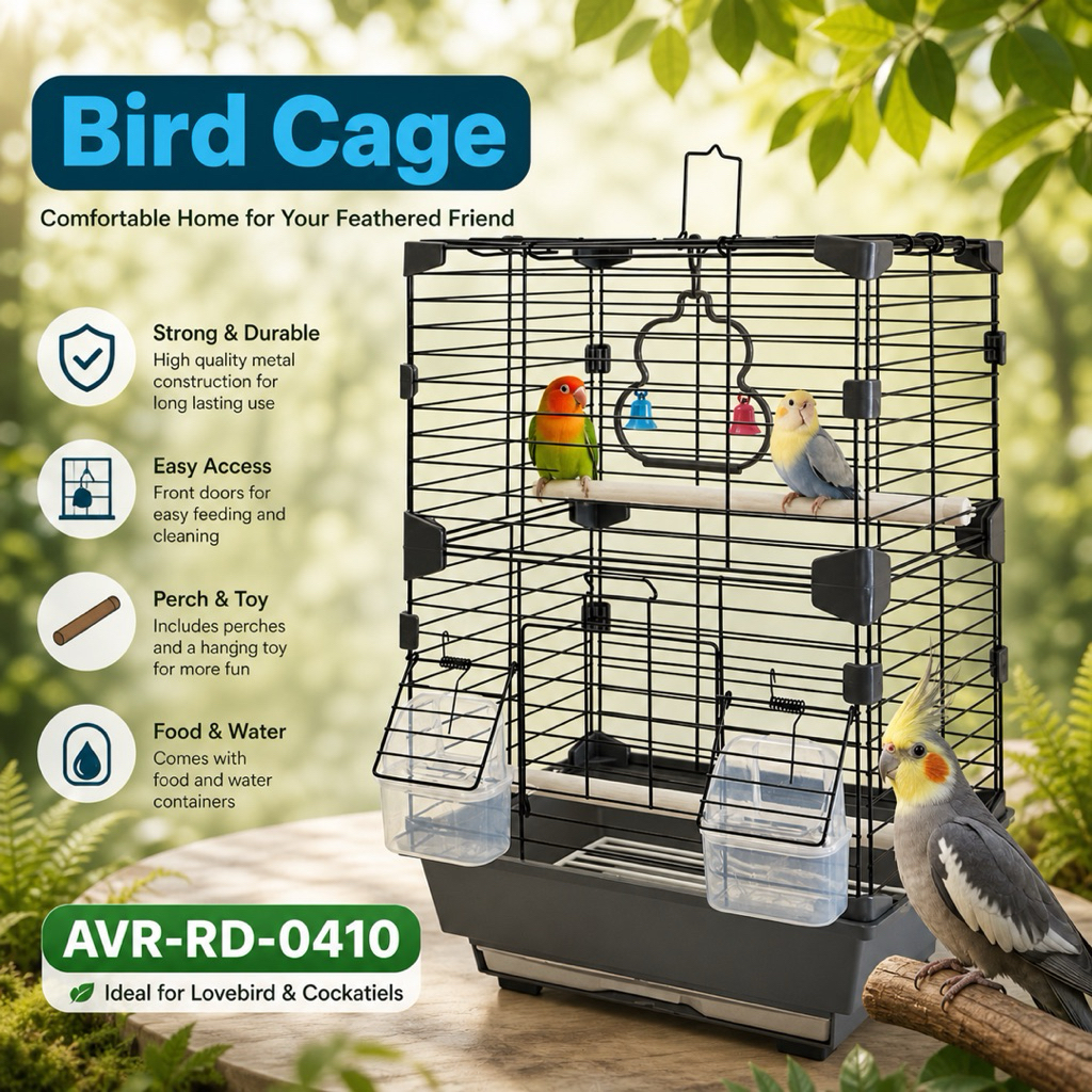 Kandang Burung Parkit Lovebird Jinak Kandang Burung Jinak AVR-RD-0410