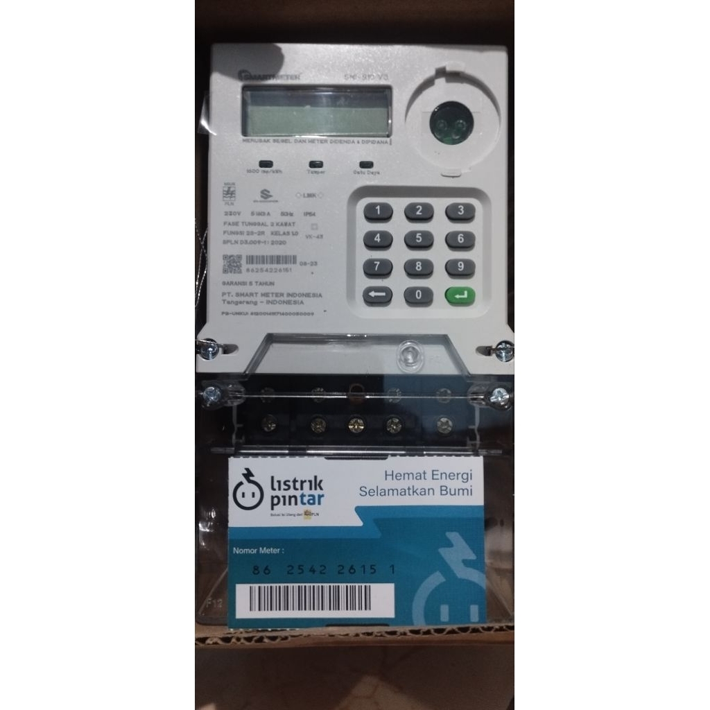 KWH PRABAYAR TOKEN 1 PHASE MEREK SMART METER