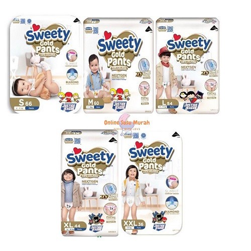 SWEETY GOLD PANTS POPOK BAYI