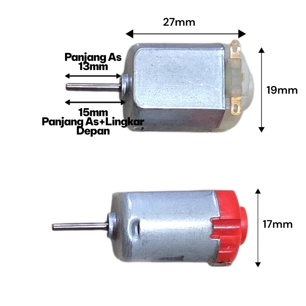 TERMURAH Dinamo Tamiya Dinamo Mainan  Dinamo Layangan DC 1-6V  Motor 130 AS Panjang Long Shaft