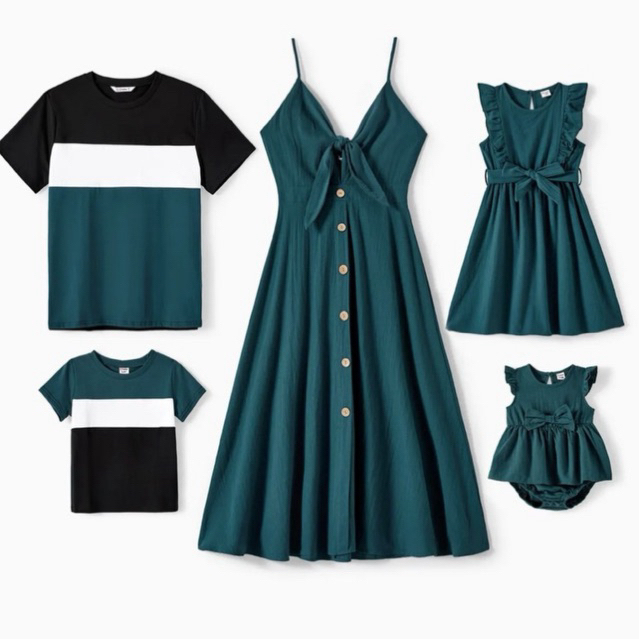 Baju Couple Hellobyankids Baju Kembar Baju Anak Perempuan Dress Anak