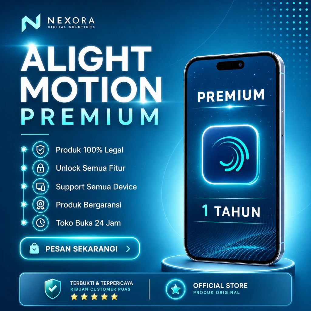 Alight Motion Premium 1 Tahun Private Bergaransi 100%