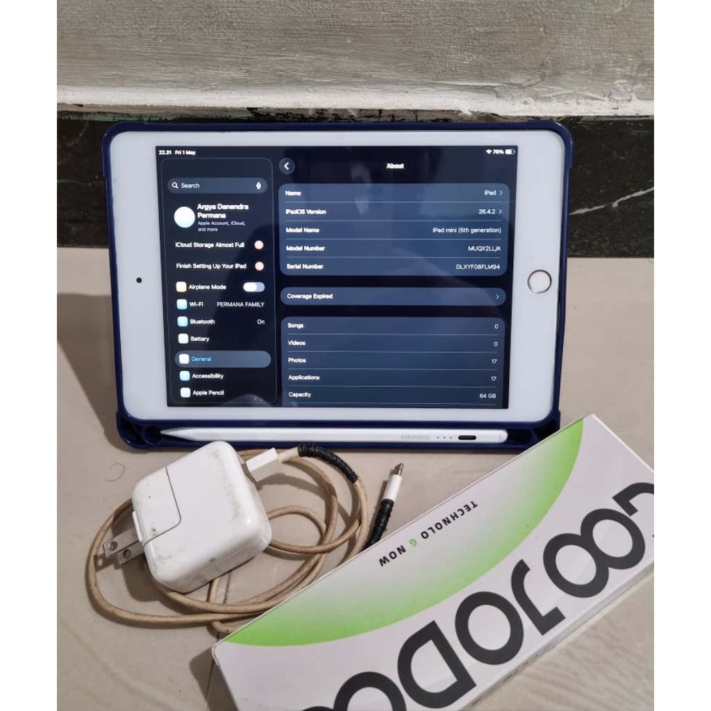 Ipad Mini 5 64gb Inter Wifi OnlyTruetone On
Bukan bypass jadi bebas riset, sudah bonus casing

minus