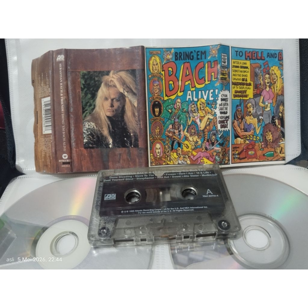 kaset pita SEBASTIAN BACH _ex skidrow (bring 'em bach alive)