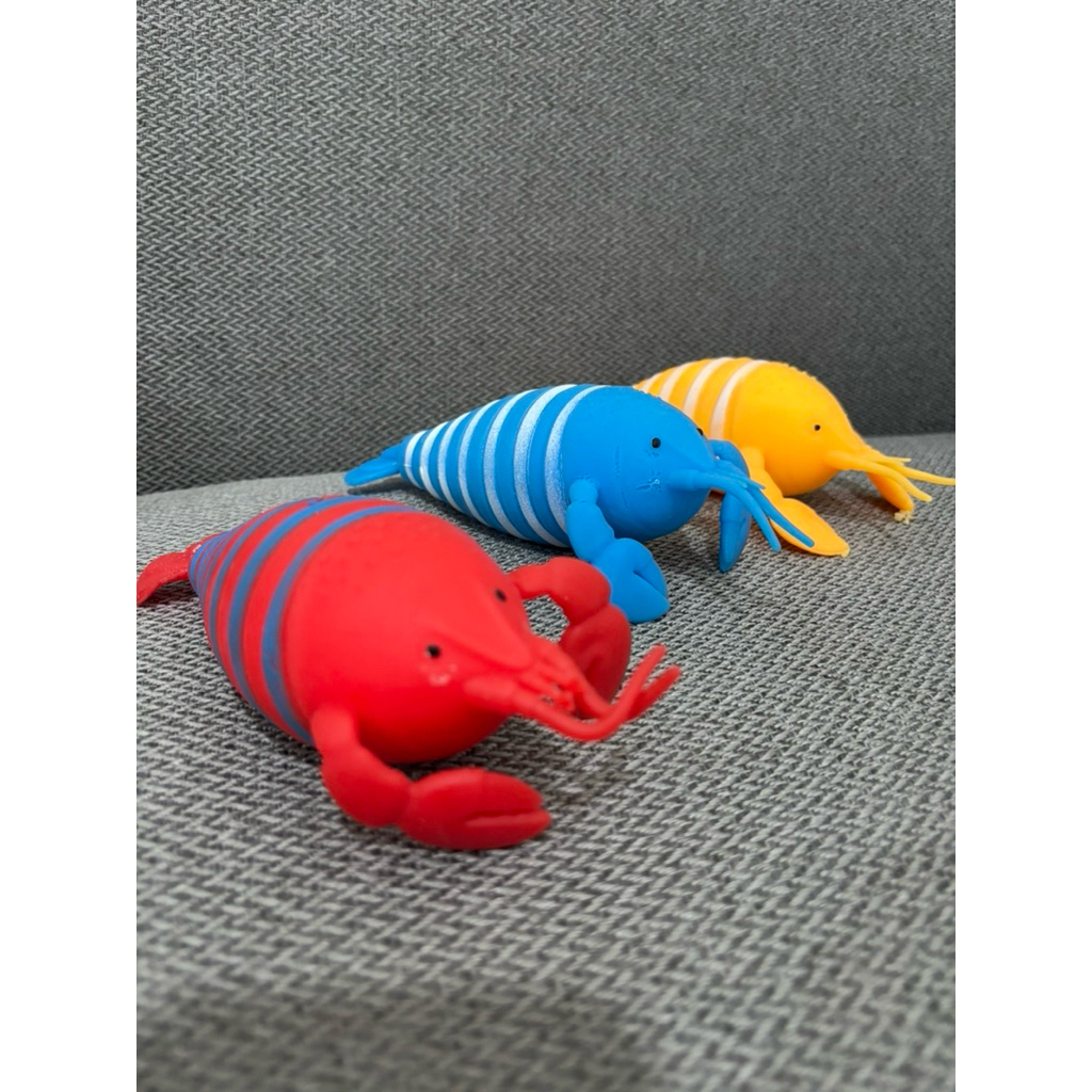 mainan sensori squisy jumbo lobster