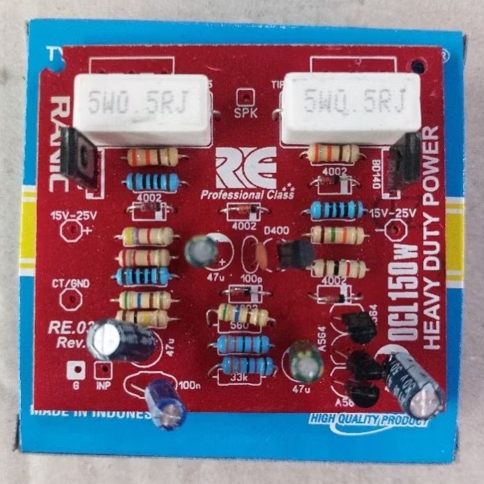 Kit Driver Power Amplifier OCL Mono 150 Watt 084