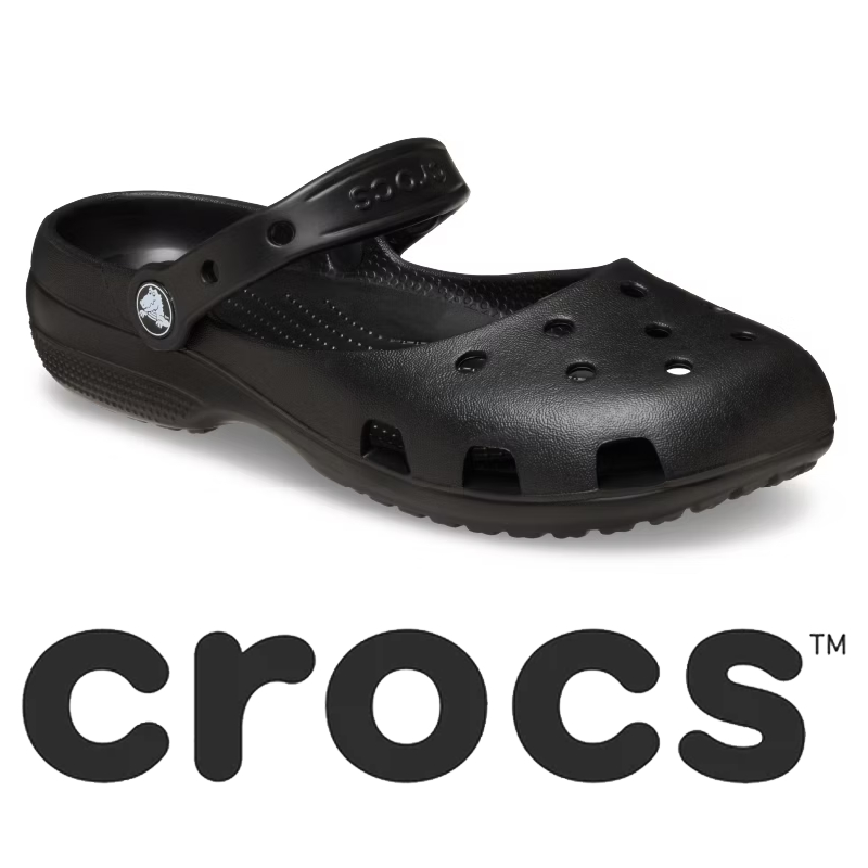 Ready Ori Crocs Classic Ballet Women Flat /Sandal sepatu wanita karin- Black