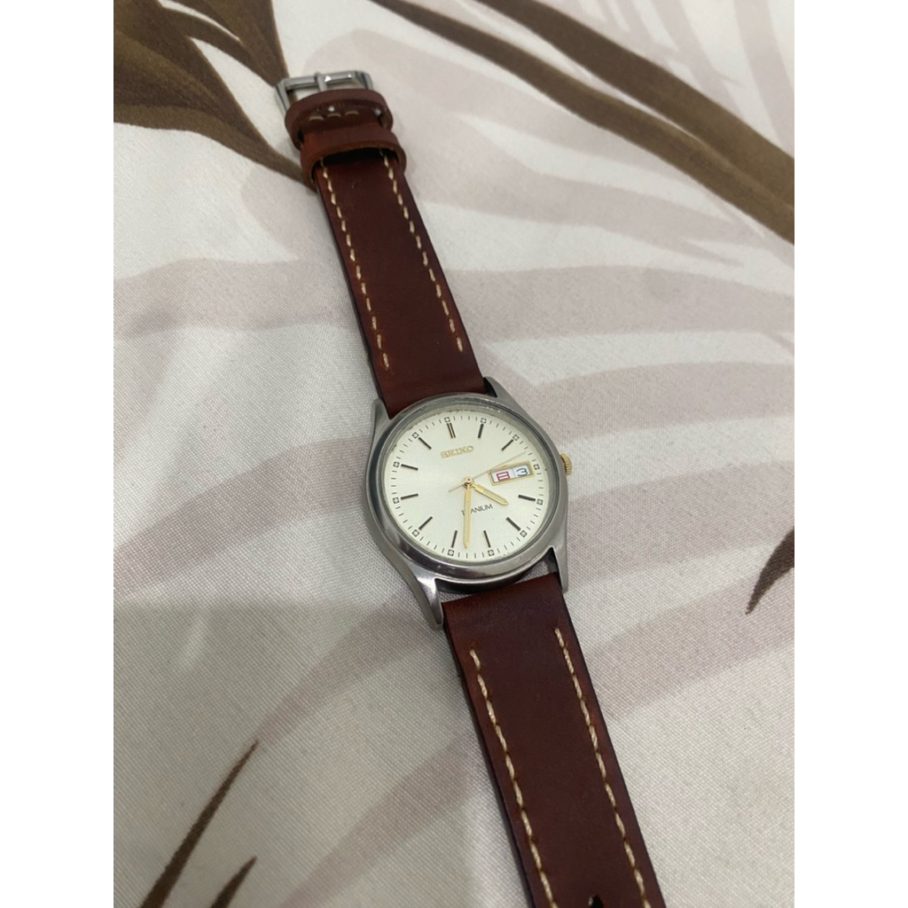 Seiko Quartz Titanium JDM Ref. 7N43-9100