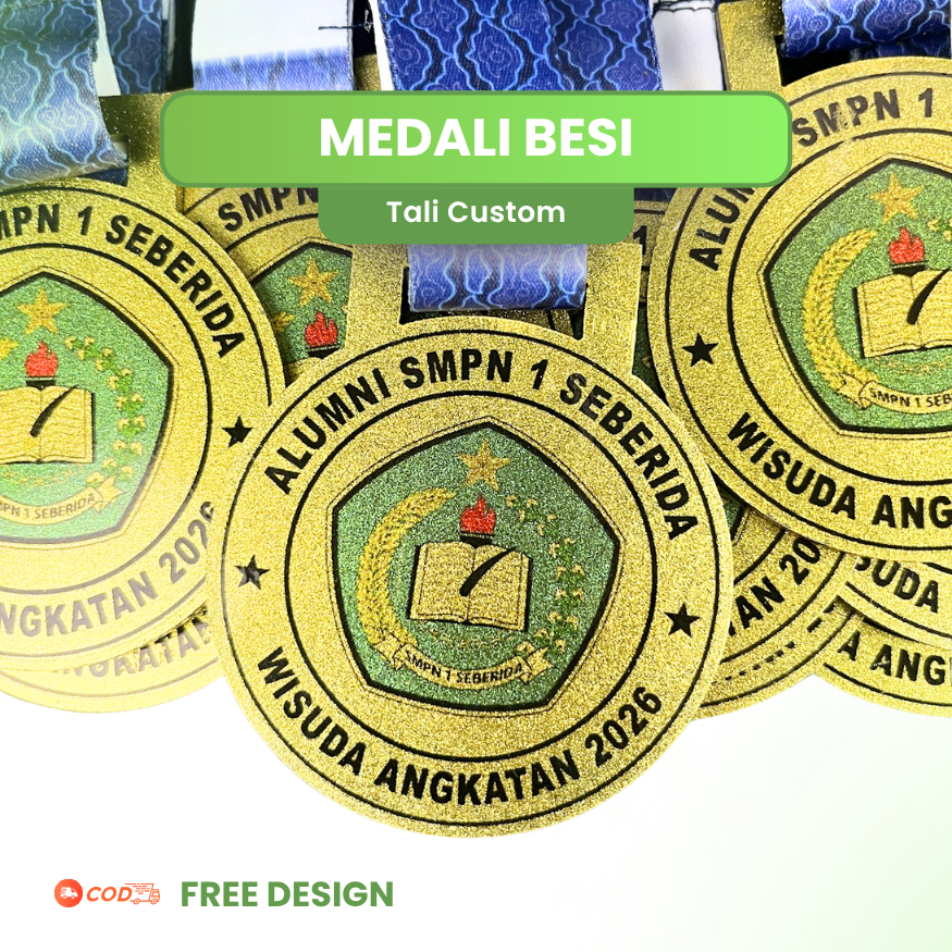 Medali Besi Premium, Medali Besi Perpisahan, Medali Besi/Logam Pekanbaru, Medali Besi Murah Pekanbar