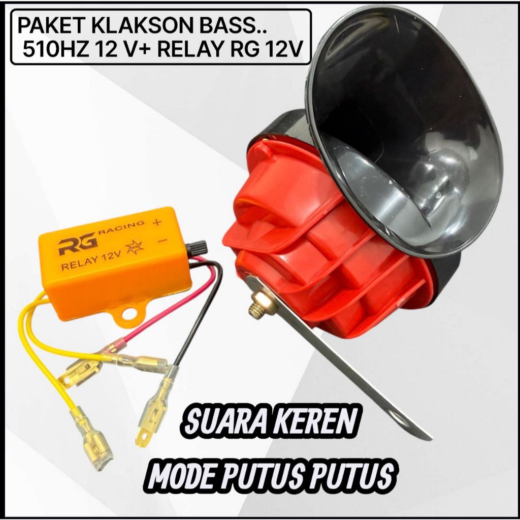 ORIGINAL RG RACING RELAY KLAKSON |RACINGGRUP RELAY KLAKSON PUTUS RELAY PLUS KLAKSON KEONG SINGLE UNI