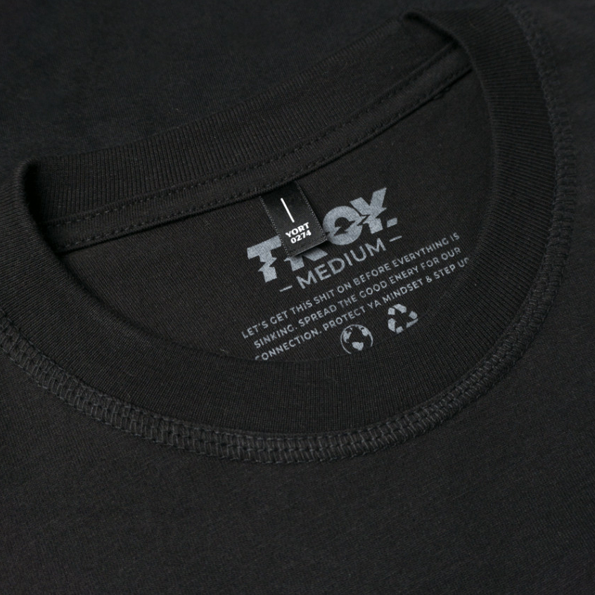 Troy Company Kaos Pria Lengan Panjang Hitam - Flower Wolf Longsleeve Tshirt Black LSD 1966