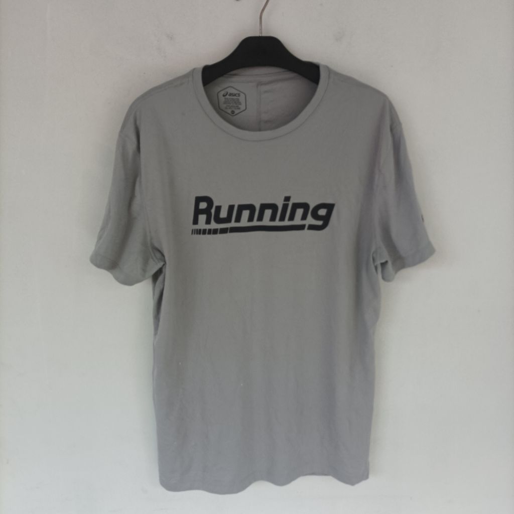 ASICS RUNNING ORIGINAL KAOS OLAHRAGA SECOND SIZE XL Y017