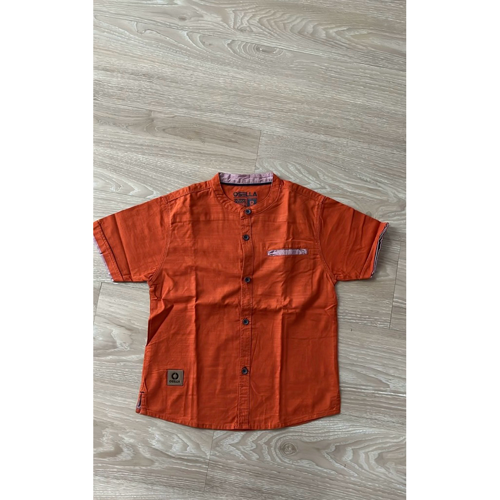 Preloved baju atasan anak cowok teracota brand Osella