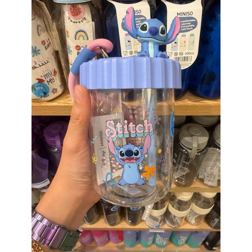 MINISO‼️ BOTOL MINUM STITCH // BOTOL UNTUK ANAK MOTIF STITCH