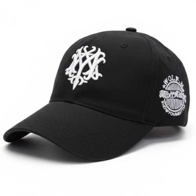 Topi Baseball Cap Wolf-M Unisex Korean Style Dewasa Topi Bordir Wolf Pria Wanita Premium