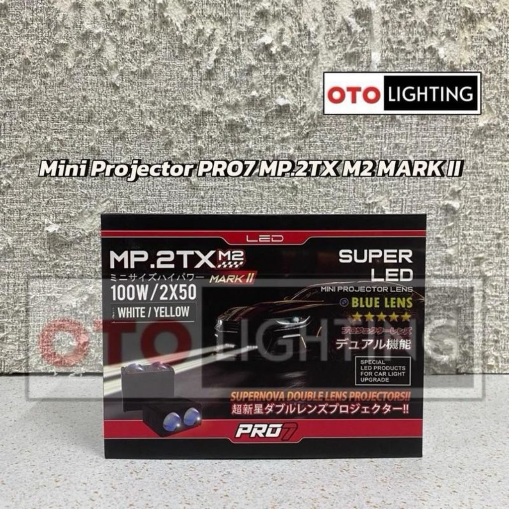 Lampu Mini Projector PRO7 MP.2TX M2 MARK II | Mini Laser 2 Mata PRO7