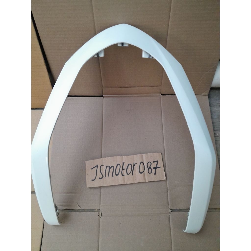 list u cover front dasi alis Yamaha NMAX old 2DP putih original copotan ORI