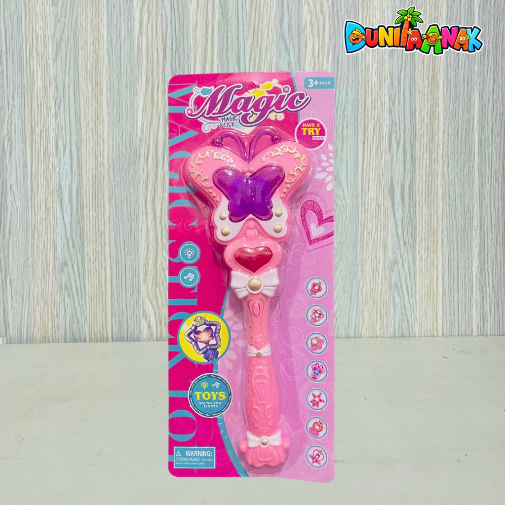 MAINAN ANAK TONGKAT SIHIR AJAIB WARNA PINK