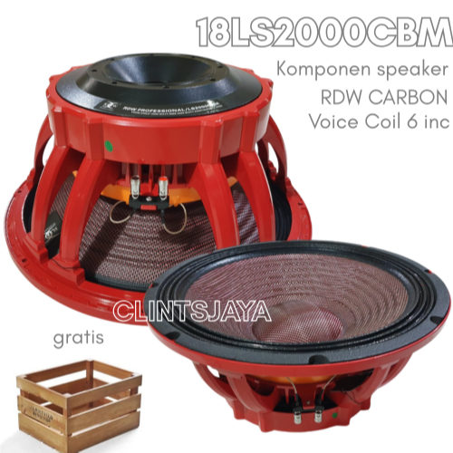Speaker Component RDW 18LS2000 CBM / Komponen RDW 18LS2000 CARBON Free packing kayu
