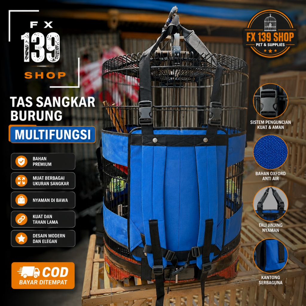Tas Sangkar Burung Multifungsi Busa Tebal Nyaman, Aman dan Berguna Untuk Semua Jenis Sangkar