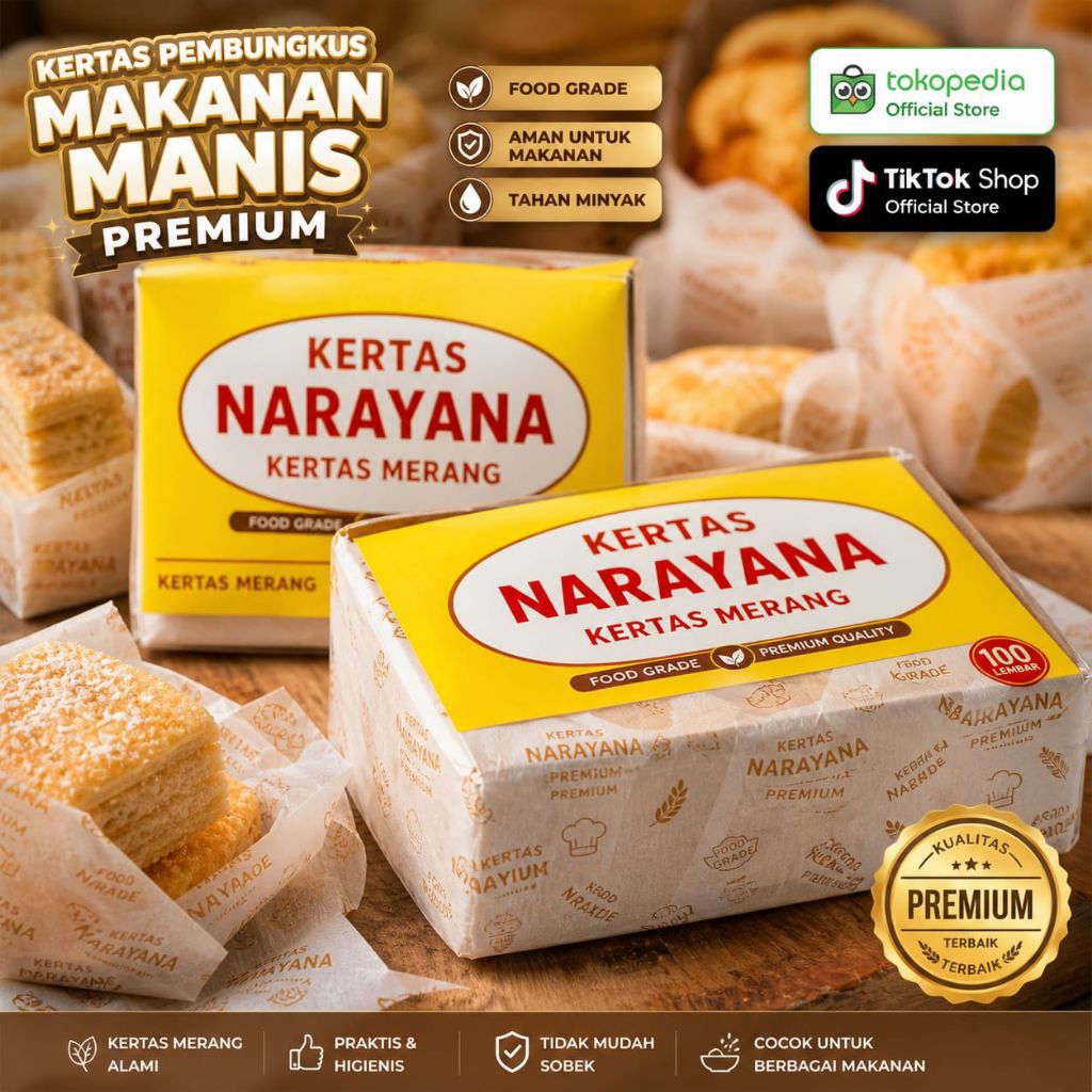 kertas pembungkus makanan narayana