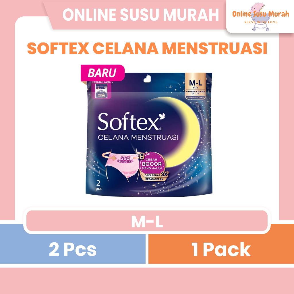 SOFTEX CELANA MENSTRUASI 2PCS - PEMBALUT WANITA TIPE CELANA PPKS