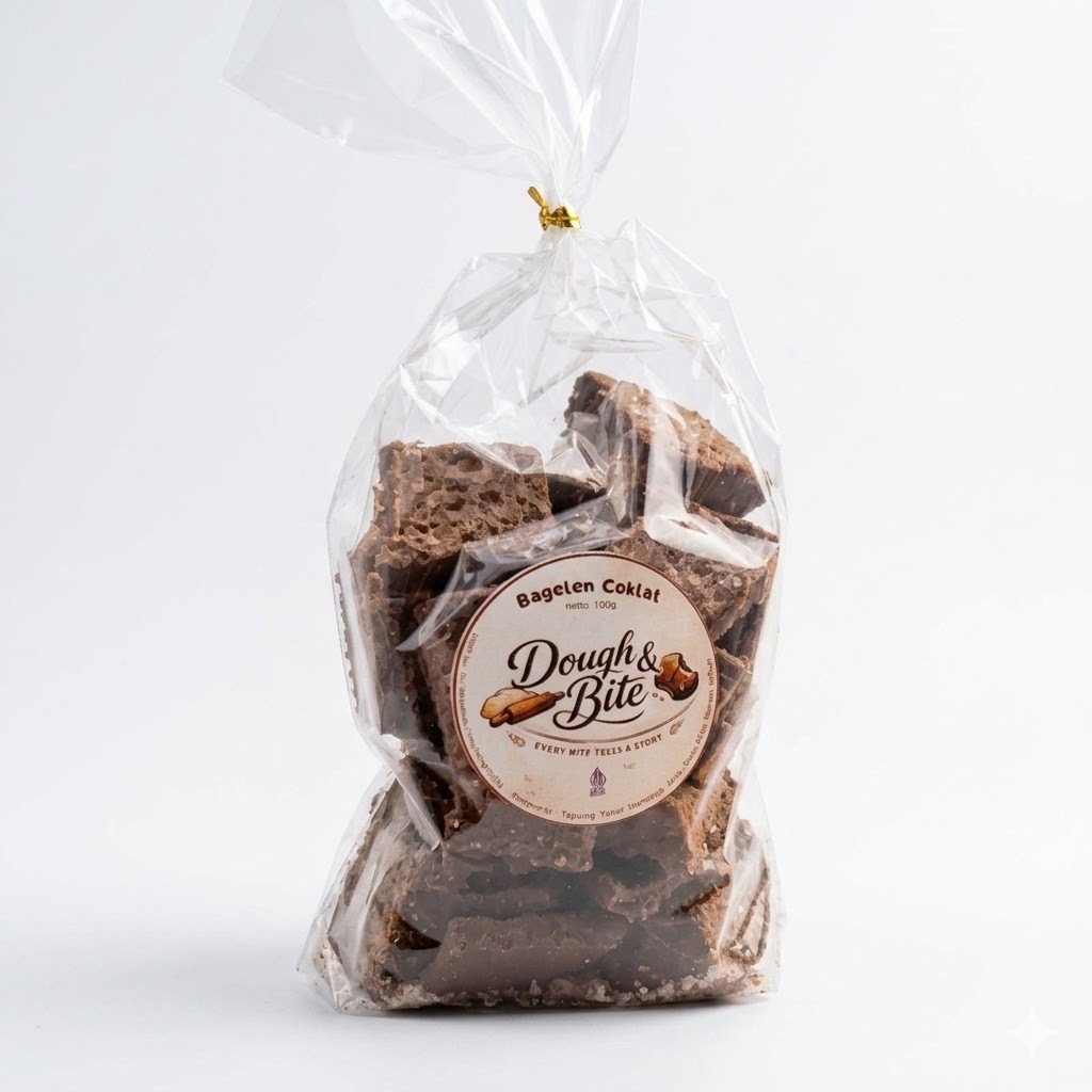 Bagelen Coklat Premium Dough & Bite 100gr | Roti Kering Manis Gurih