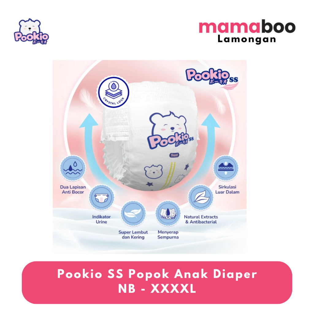 Pookio SS Popok Anak Diaper NB - XXXXL