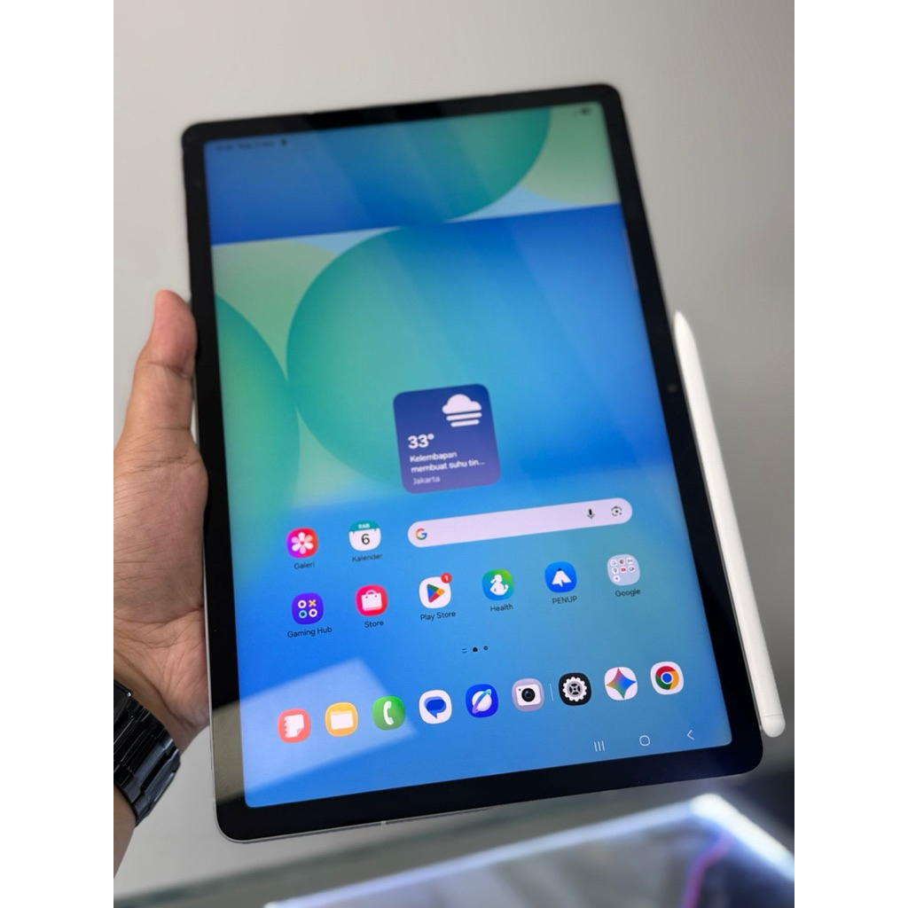Samsung Galaxy Tab S10 FE 5G 8/128gb Fullset Mulus + Pen Ori. Pemakaian 2 bulanan dari baru