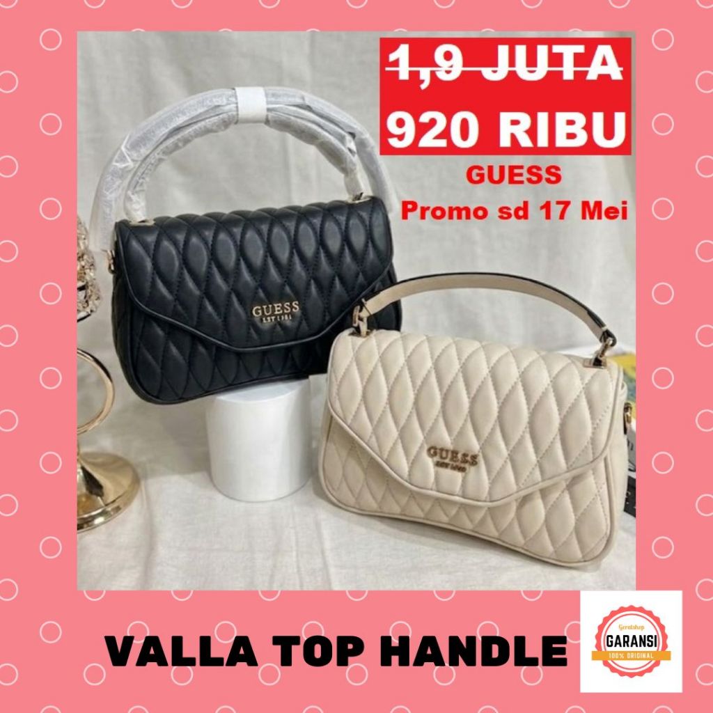 Tas Guess seri VALLA satchel bag 100% Original Store