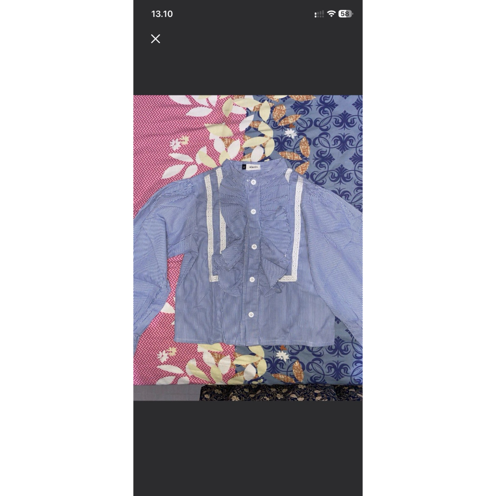 ninette blue blouse