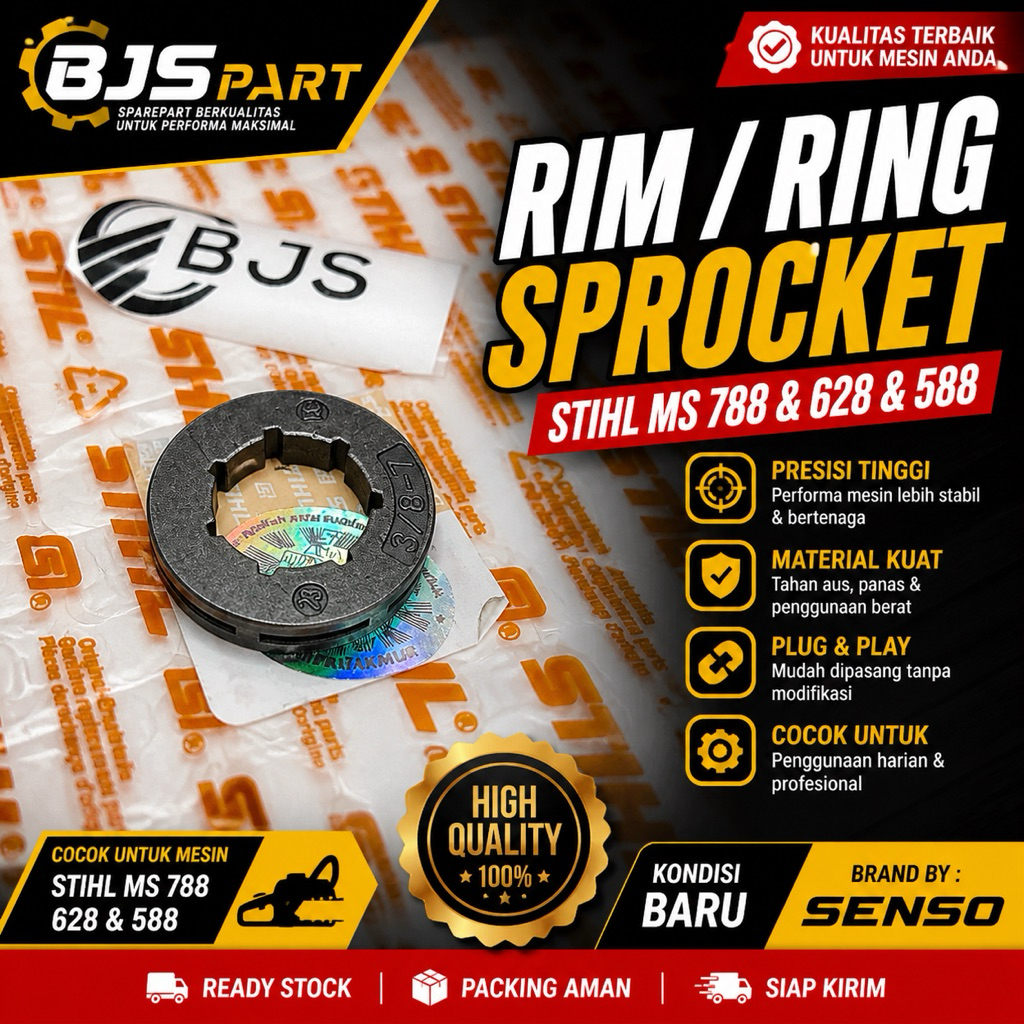 cincin sprocket senso new west 628/5800/588 senso gergaji mesin