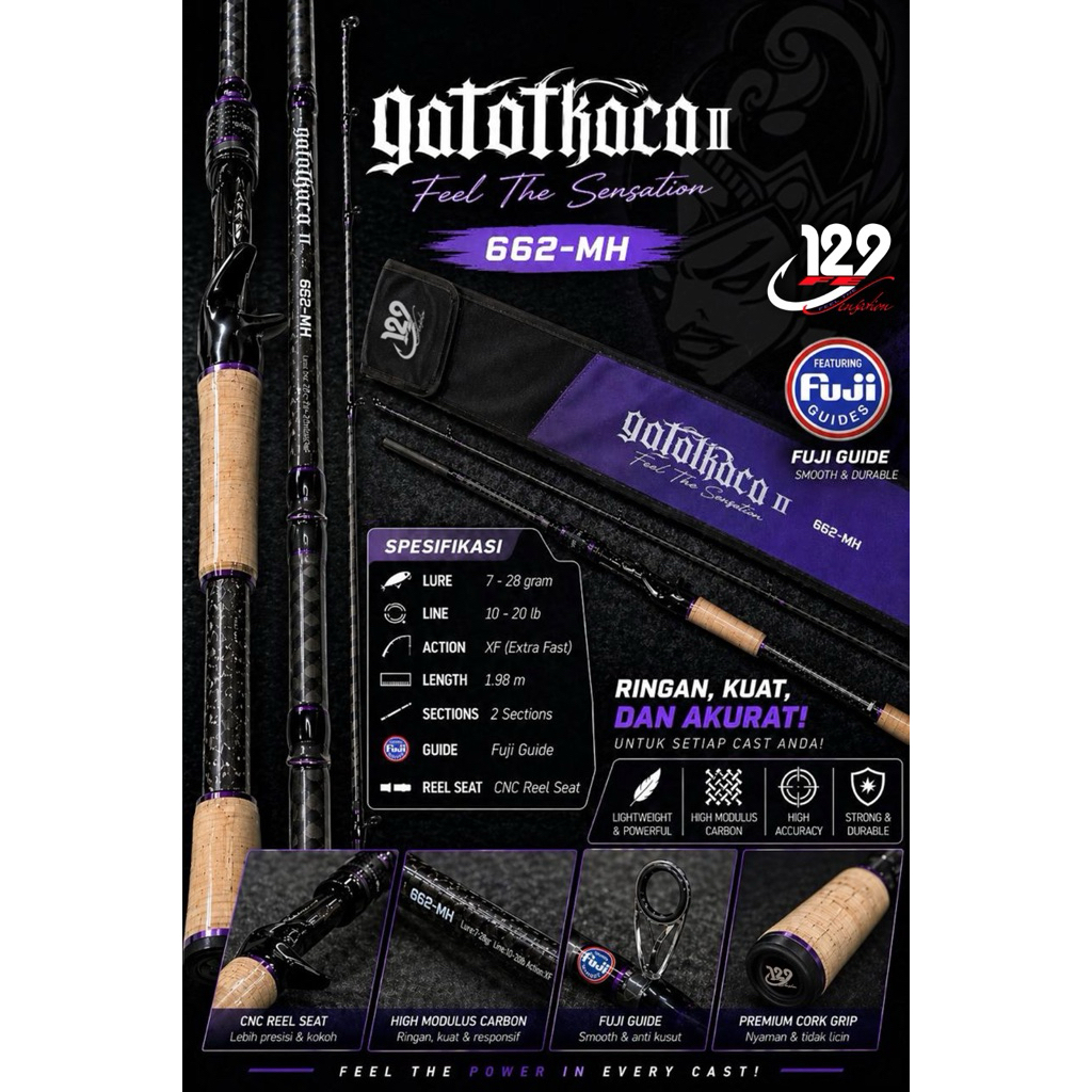 Joran BC Gatot Kaca 2 662MH Ring Fuji