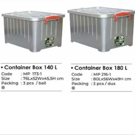 Container box jumbo mpw | container 180ml | container 14ml | container jumbo roda