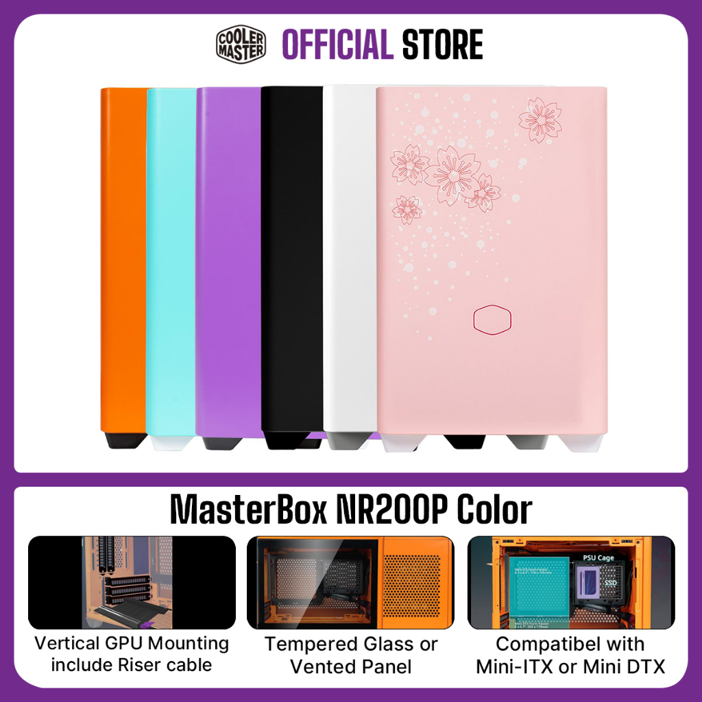 Cooler Master MasterBox NR200P Color Mini ITX PC Case