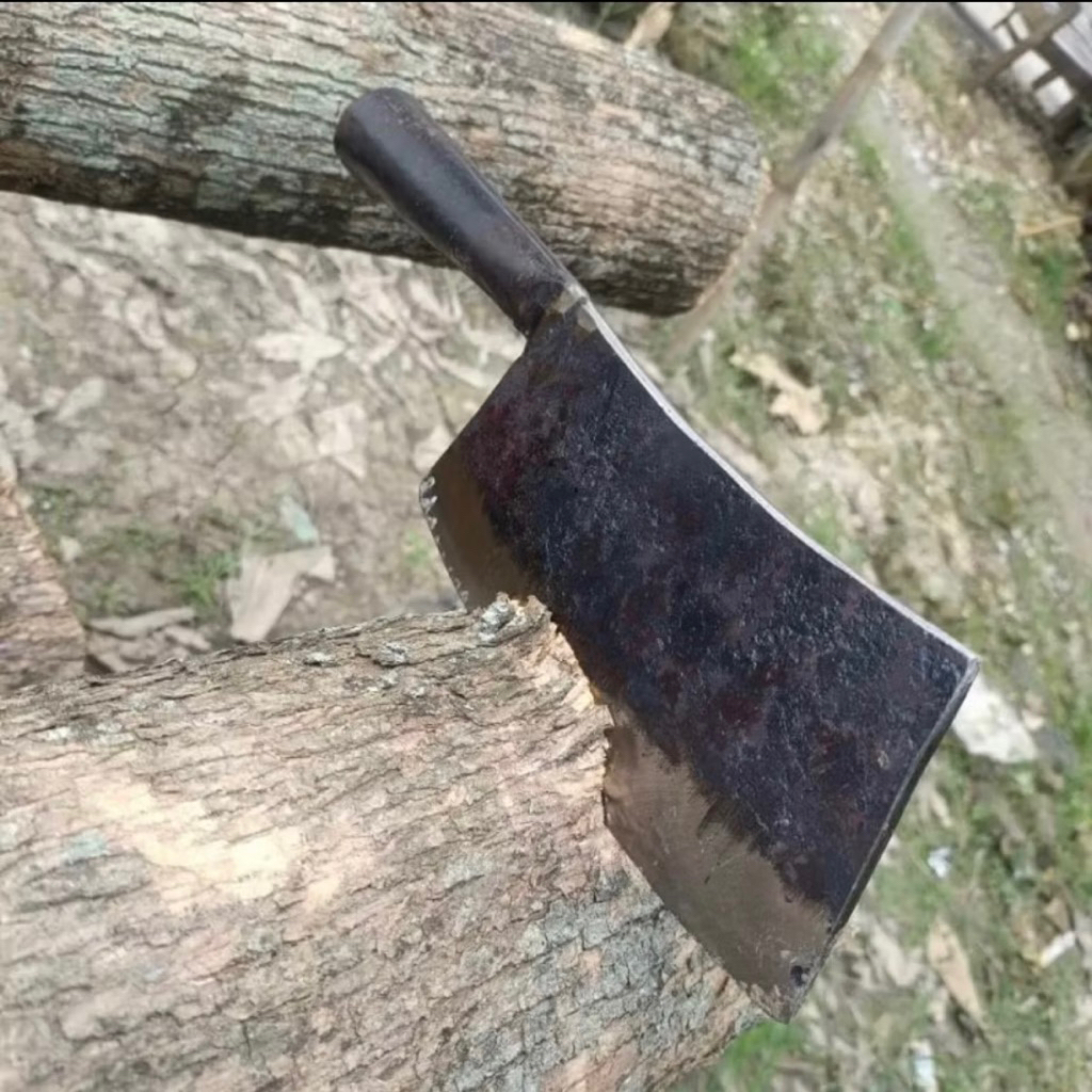 Promo Pisau Cacah Daging Baja Per Asli - Pisau Cacah Tulang Sapi - Knife Daging Super Tajam