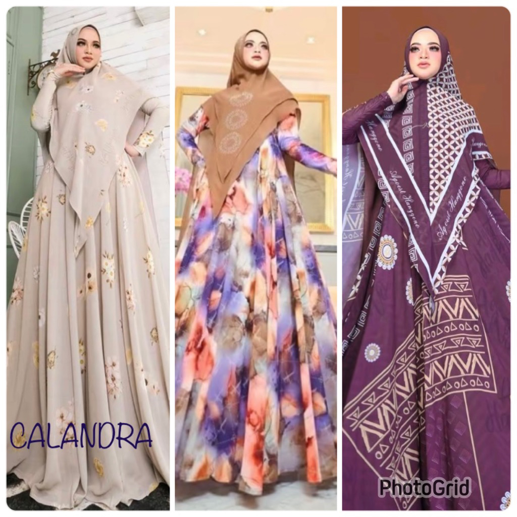 CALANDRA dan KEMALA, Set khimar by Agoest Hanggono