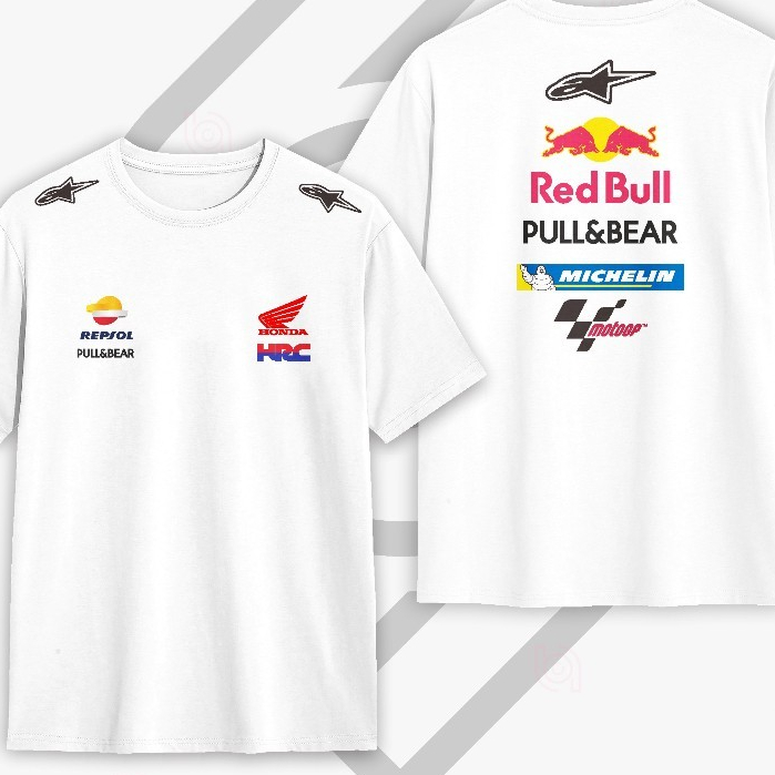 Tshirt Kaos Team MotoGP Honda Repsol Kaos Racing Otomotif Kasual