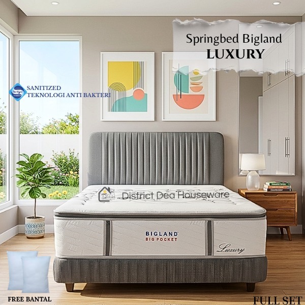 Spring Bed Full Set BIGLAND BIG POCKET LUXURY