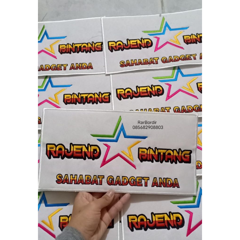 BORDIR BESAR KOMUNITAS BACK PATCH LOGO BESAR CUSTOM