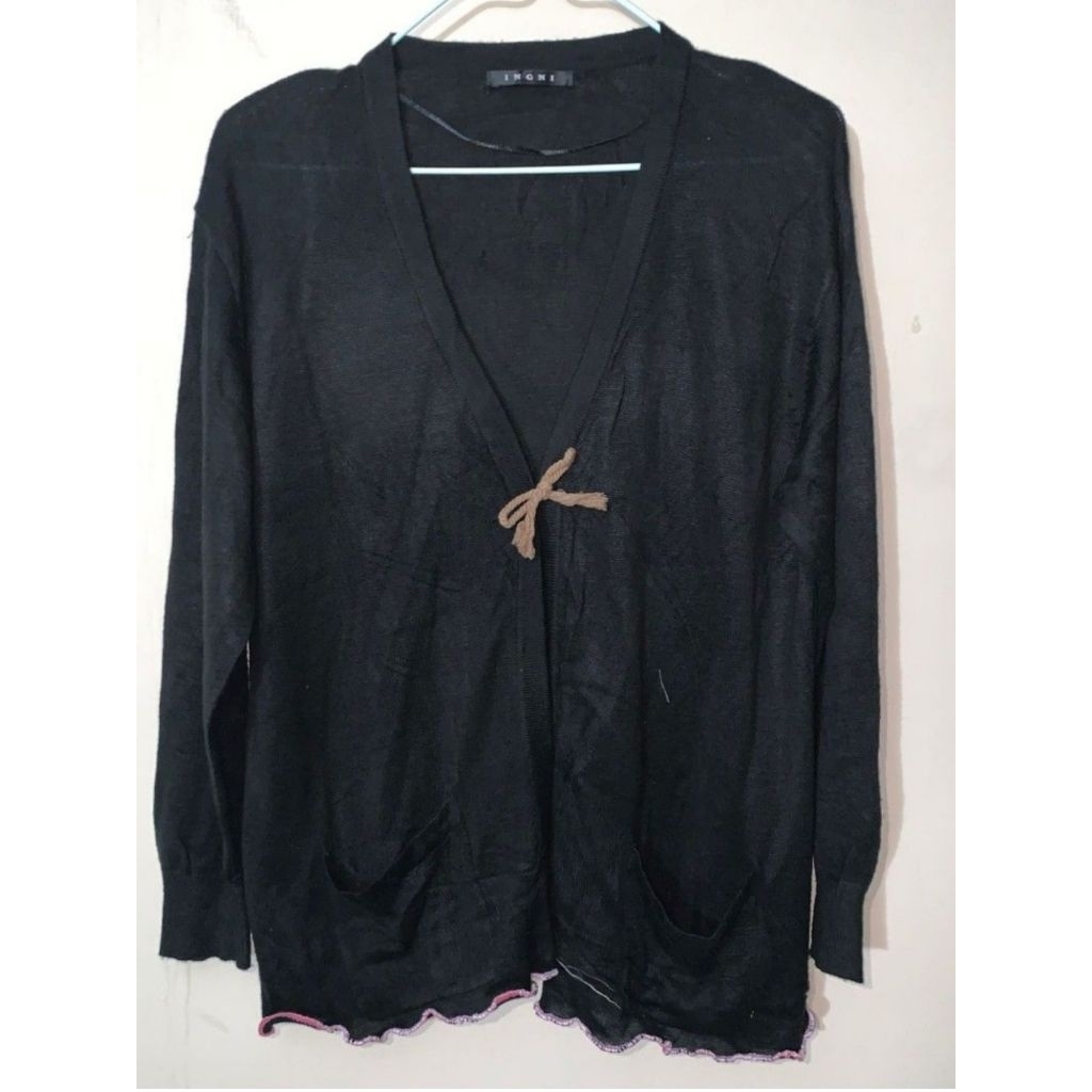 cardigan ingni (hitam)